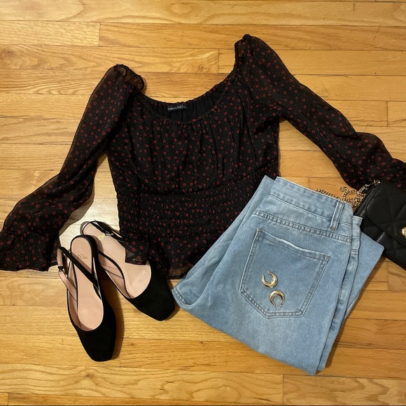 Abercrombie & Fitch Cropped Peasant Blouse - Picture 6 of 6